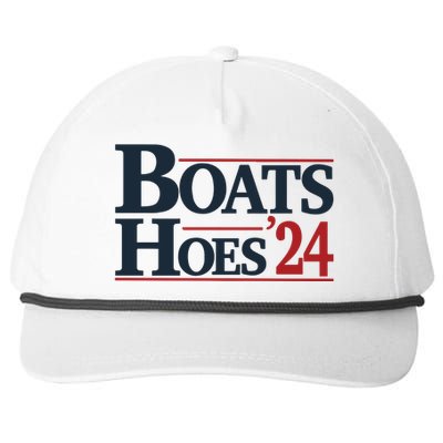 Boats And Hoes 2024 Election Funny 4th Of July Snapback Five-Panel Rope Hat