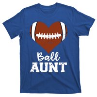 Ball Aunt Heart Funny Football Aunt Cute Gift T-Shirt