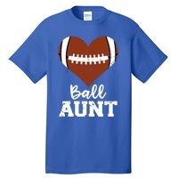 Ball Aunt Heart Funny Football Aunt Cute Gift Tall T-Shirt