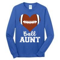 Ball Aunt Heart Funny Football Aunt Cute Gift Tall Long Sleeve T-Shirt