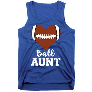 Ball Aunt Heart Funny Football Aunt Cute Gift Tank Top