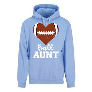 Ball Aunt Heart Funny Football Aunt Cute Gift Unisex Surf Hoodie