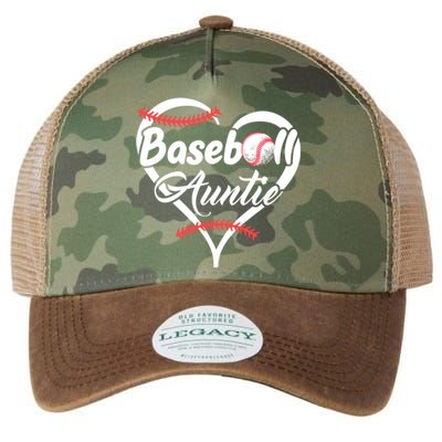 Baseball Aunt Heart Proud Baseball Auntie Gift Legacy Tie Dye Trucker Hat