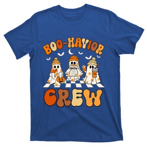 Behavior Analyst Halloween Aba Cute Ghost Boo Havior Crew T-Shirt