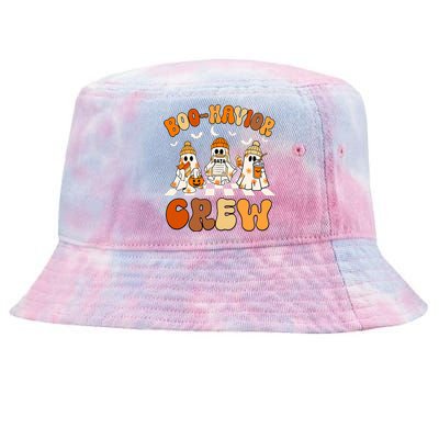 Behavior Analyst Halloween Aba Cute Ghost Boo Havior Crew Tie-Dyed Bucket Hat