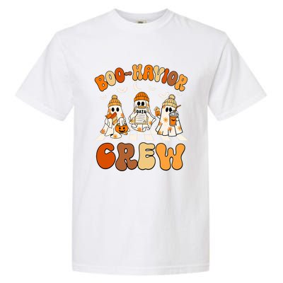 Behavior Analyst Halloween Aba Cute Ghost Boo Havior Crew Garment-Dyed Heavyweight T-Shirt