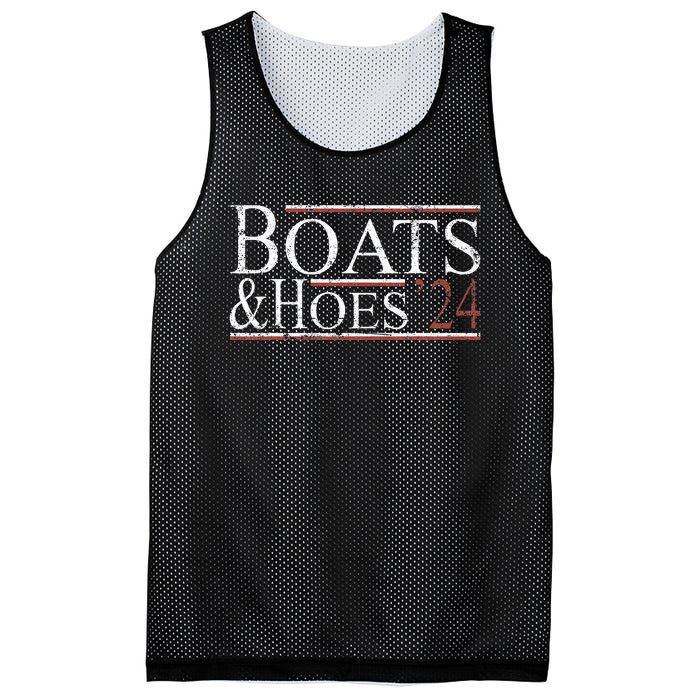 Boats And Hoes 2024 Funny Political Election 2024 Mesh Reversible Basketball Jersey Tank