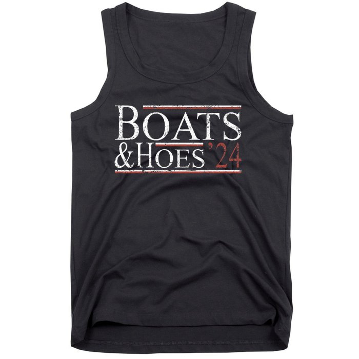 Boats And Hoes 2024 Funny Political Election 2024 Tank Top