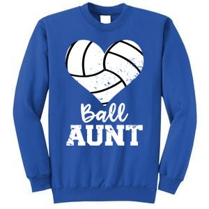 Ball Aunt Heart Funny Volleyball Aunt Gift Sweatshirt