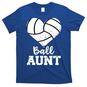 Ball Aunt Heart Funny Volleyball Aunt Gift T-Shirt