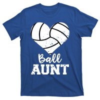 Ball Aunt Heart Funny Volleyball Aunt Gift T-Shirt