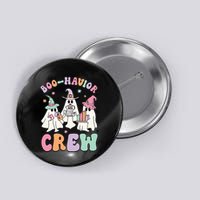 Behavior Analyst Halloween Aba Cute Ghost Boo Havior Crew Button