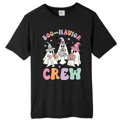 Behavior Analyst Halloween Aba Cute Ghost Boo Havior Crew Tall Fusion ChromaSoft Performance T-Shirt