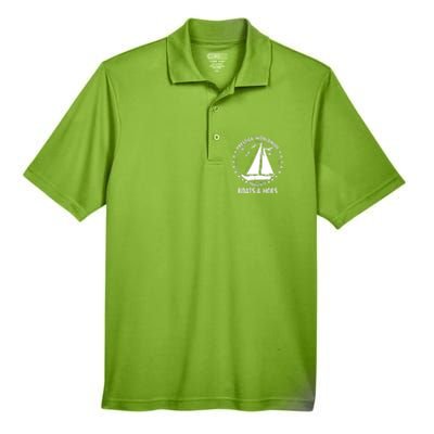 Boats And Hoes Step Brothers Gift Men's Origin Performance Piqué Polo