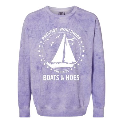 Boats And Hoes Step Brothers Gift Colorblast Crewneck Sweatshirt