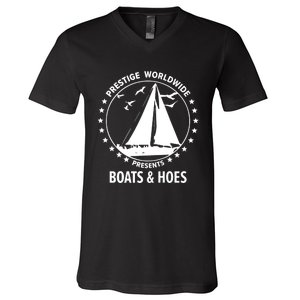 Boats And Hoes Step Brothers Gift V-Neck T-Shirt