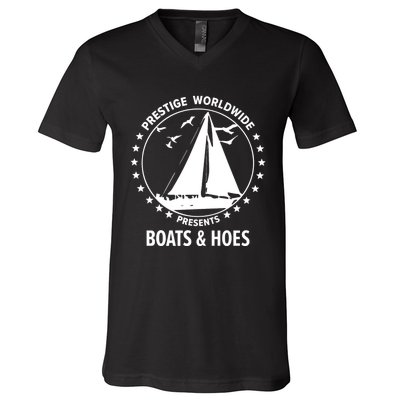 Boats And Hoes Step Brothers Gift V-Neck T-Shirt