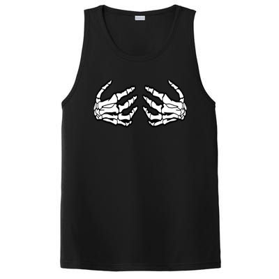 Best Adult Halloween Creepy Skeleton Hands - Funny Skeleton PosiCharge Competitor Tank