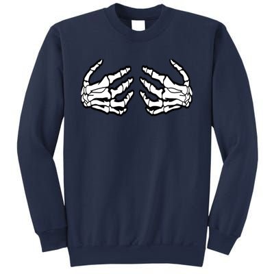 Best Adult Halloween Creepy Skeleton Hands - Funny Skeleton Sweatshirt