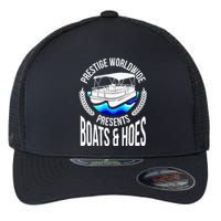 Boats And Hoes Funny Adult Humor Pontoon Party Gift Flexfit Unipanel Trucker Cap