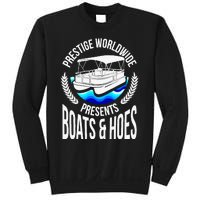 Boats And Hoes Funny Adult Humor Pontoon Party Gift Sweatshirt