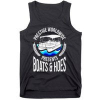 Boats And Hoes Funny Adult Humor Pontoon Party Gift Tank Top