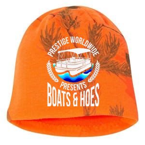 Boats And Hoes Funny Adult Humor Pontoon Party Gift Kati - Camo Knit Beanie