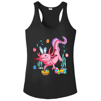 Bunny Axolotl Hunting Easter Eggs Basket Ladies PosiCharge Competitor Racerback Tank
