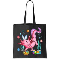 Bunny Axolotl Hunting Easter Eggs Basket Bag