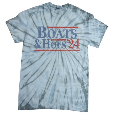 Boats And Hoes 2024 Election Tie-Dye T-Shirt