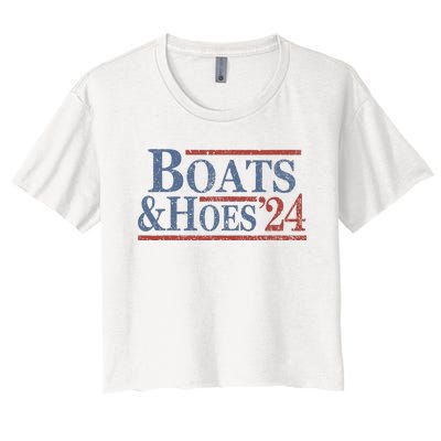 Boats And Hoes 2024 Election Women's Crop Top Tee