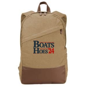 Boats And Hoes 2024 Election Funny Cotton Canvas Backpack