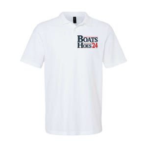 Boats And Hoes 2024 Election Funny Softstyle Adult Sport Polo