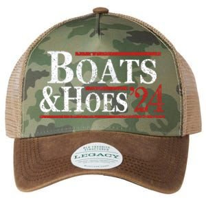 Boats And Hoes 2024 Funny Summer Beach Vacation Legacy Tie Dye Trucker Hat