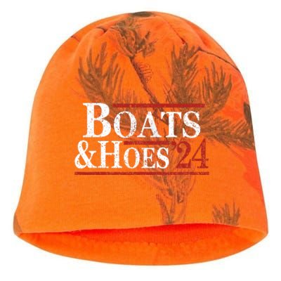 Boats And Hoes 2024 Funny Summer Beach Vacation Kati - Camo Knit Beanie