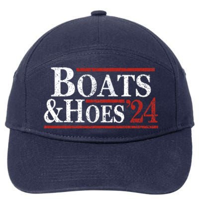 Boats And Hoes 2024 Funny Summer Beach Vacation 7-Panel Snapback Hat