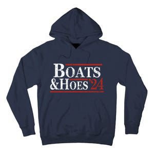 Boats And Hoes 2024 Funny Summer Beach Vacation Tall Hoodie