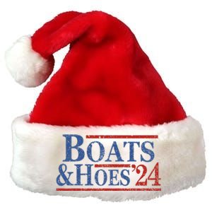 Boats And Hoes 2024 Funny Summer Beach Vacation Premium Christmas Santa Hat