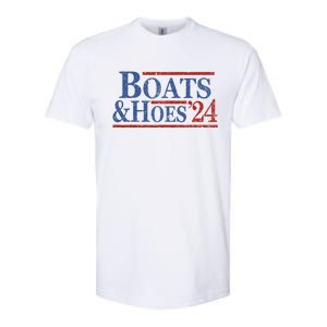 Boats And Hoes 2024 Funny Summer Beach Vacation Softstyle CVC T-Shirt