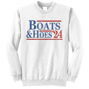 Boats And Hoes 2024 Funny Summer Beach Vacation Sweatshirt