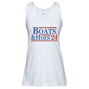 Boats And Hoes 2024 Funny Summer Beach Vacation Ladies Essential Flowy Tank