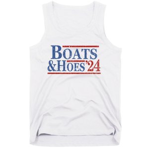 Boats And Hoes 2024 Funny Summer Beach Vacation Tank Top