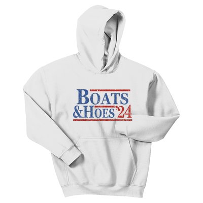 Boats And Hoes 2024 Funny Summer Beach Vacation Kids Hoodie