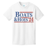 Boats And Hoes 2024 Funny Summer Beach Vacation Kids T-Shirt