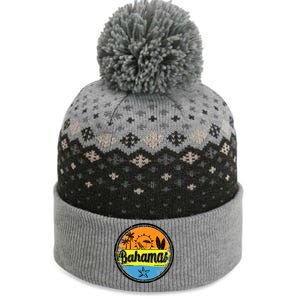 Bahamas Retro Circle The Baniff Cuffed Pom Beanie