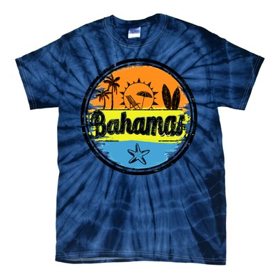 Bahamas Retro Circle Tie-Dye T-Shirt