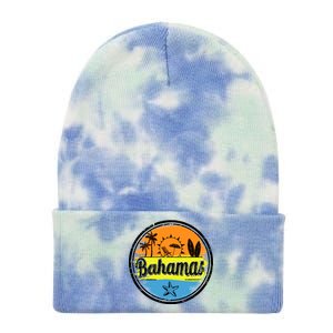 Bahamas Retro Circle Tie Dye 12in Knit Beanie