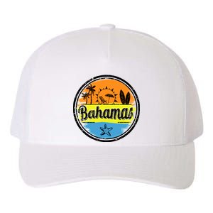 Bahamas Retro Circle Yupoong Adult 5-Panel Trucker Hat