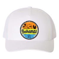 Bahamas Retro Circle Yupoong Adult 5-Panel Trucker Hat