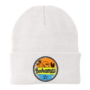 Bahamas Retro Circle Knit Cap Winter Beanie